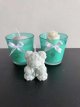 turquoise kaars met geur 1